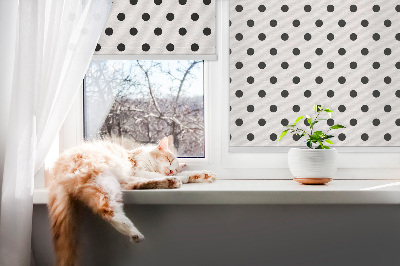 Daylight roller blind Black dots