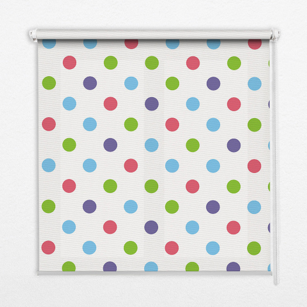 Window blind Colored dots