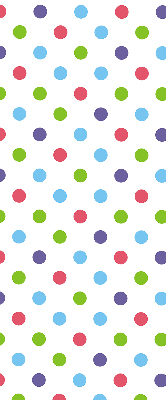 Window blind Colored dots