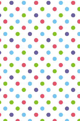 Window blind Colored dots