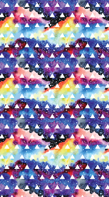 Window blind White triangles colorful background