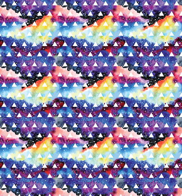 Window blind White triangles colorful background