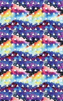 Window blind White triangles colorful background