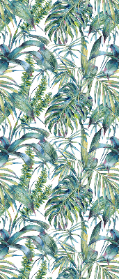 Roller blind for window Tropical leaves