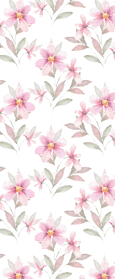 Kitchen roller blind Pink flowers