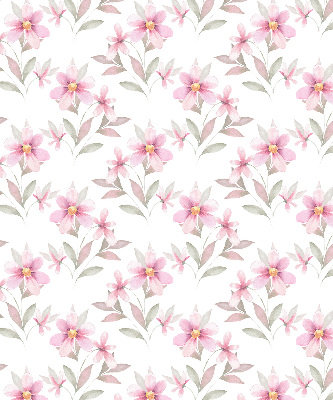 Kitchen roller blind Pink flowers