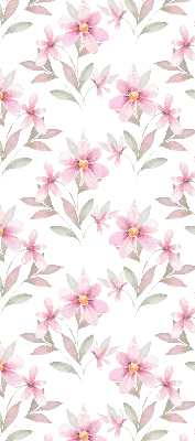 Kitchen roller blind Pink flowers