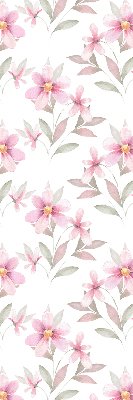 Kitchen roller blind Pink flowers