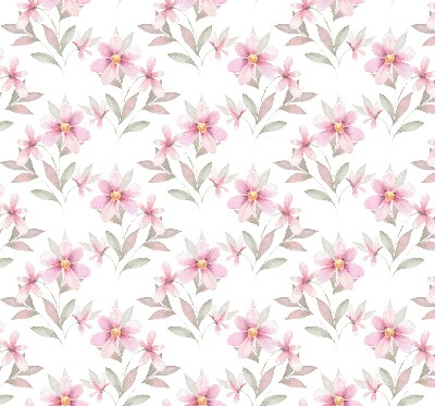 Kitchen roller blind Pink flowers