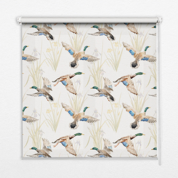 Kitchen roller blind Flying ducks