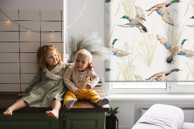 Kitchen roller blind Flying ducks