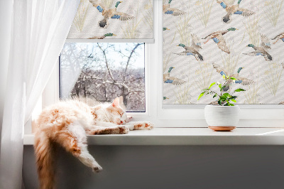 Kitchen roller blind Flying ducks