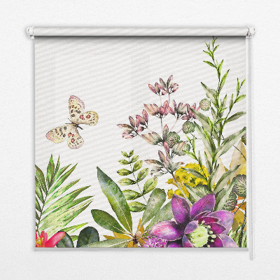 Kitchen roller blind Flowers