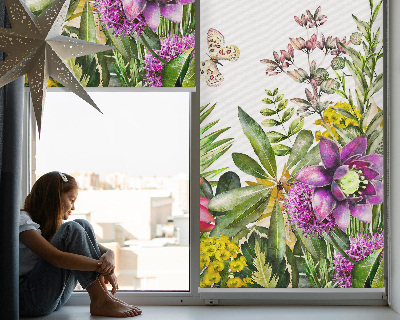 Kitchen roller blind Flowers