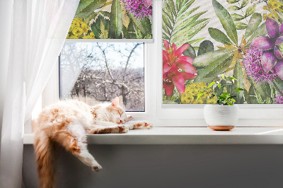 Kitchen roller blind Flowers