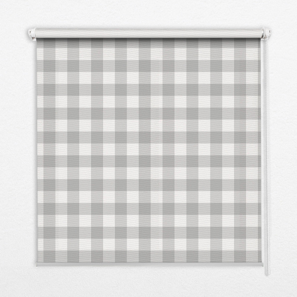 Roller blind for window Gray grilles