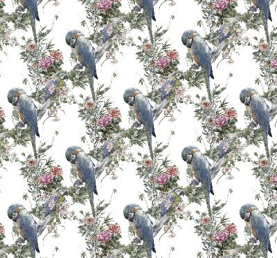 Daylight roller blind Parrots on flowers