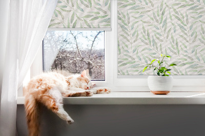 Daylight roller blind Green leaves