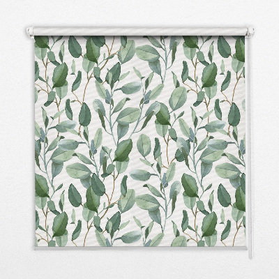 Daylight roller blind Leaves on branches