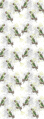 Daylight roller blind Parrots on a branch