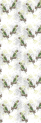 Daylight roller blind Parrots on a branch