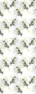 Daylight roller blind Parrots on a branch