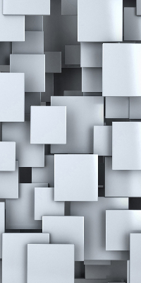 Roller blind Gray 3D squares