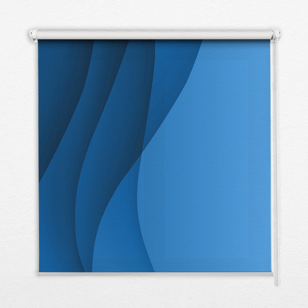 Kitchen roller blind Blue waves