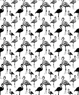 Daylight roller blind Black flamingos