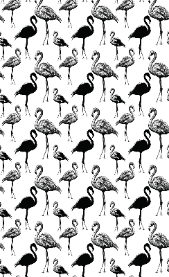 Daylight roller blind Black flamingos