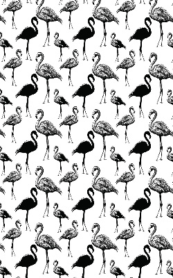 Daylight roller blind Black flamingos