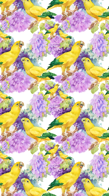 Daylight roller blind Yellow parrots