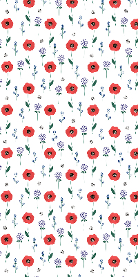 Daylight roller blind Poppy flowers