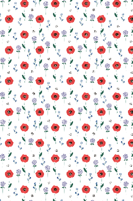 Daylight roller blind Poppy flowers