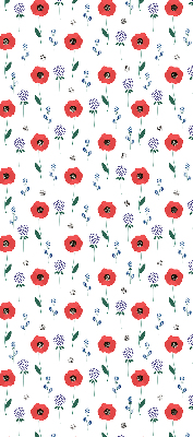 Daylight roller blind Poppy flowers