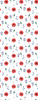 Daylight roller blind Poppy flowers