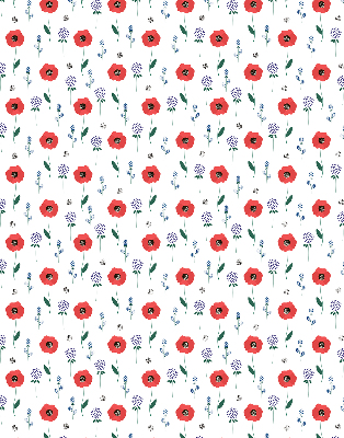 Daylight roller blind Poppy flowers