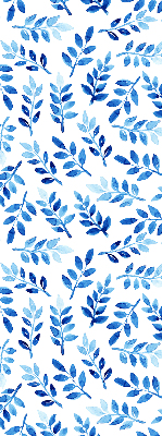 Daylight roller blind Blue leaves