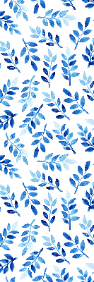 Daylight roller blind Blue leaves