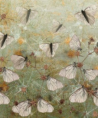 Roller blind for window Butterflies in the meadow