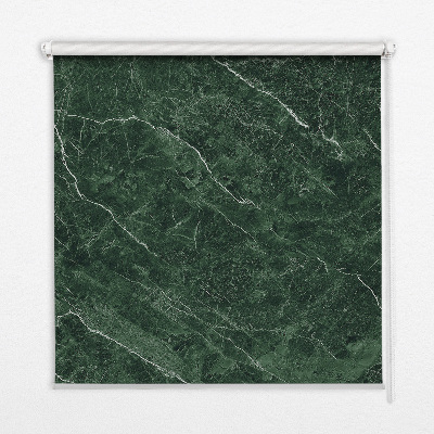 Roller blind for window Green marble