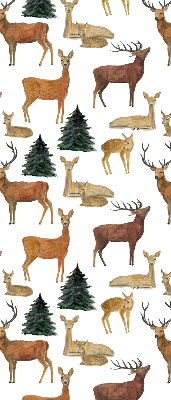 Kitchen roller blind Deer and deer