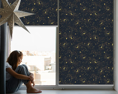 Roller blind Moon and stars