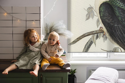 Kitchen roller blind Birds on the branch