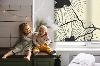 Kitchen roller blind Dandelions