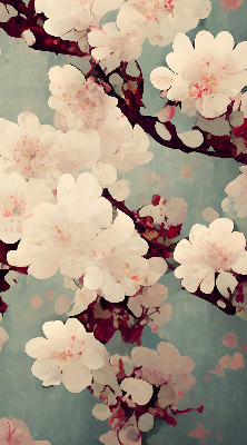 Window blind Cherry blossom
