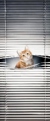 Roller blind for window Red cat