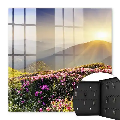 Decorative key box Mountain sunrise