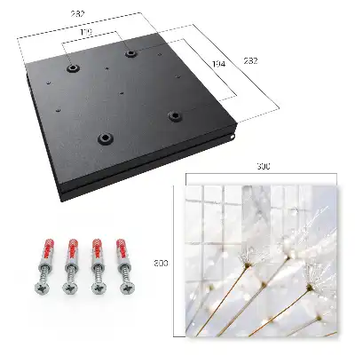 Wall mounted key cabinet The lightness of nature in the rain