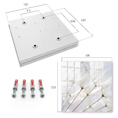 Wall mounted key cabinet The lightness of nature in the rain